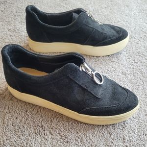 Genuine Suede Dolce Vita Zipper Platform sneakers